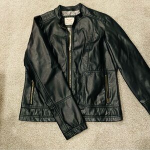 Black Faux Leather Jacket